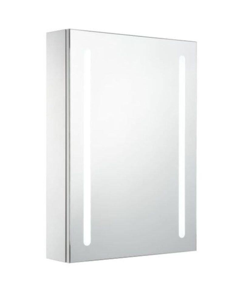 LED Bathroom Mirror Cabinet - Vertical Lights - Image 2