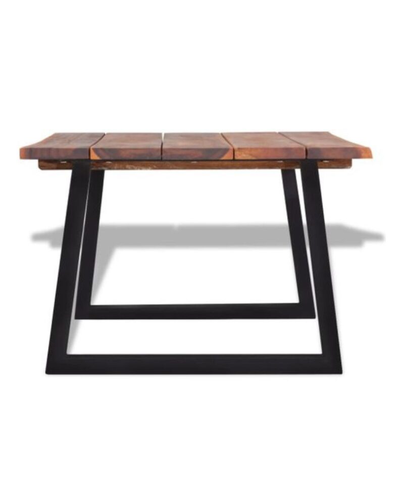 Solid Acacia Wood Coffee Table - Image 2