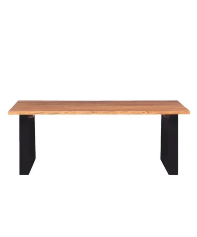 Solid Acacia Wood Coffee Table - Image 3