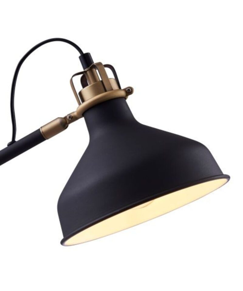 Industrial Style Spot Light Desk Lamp - Black - Image 4