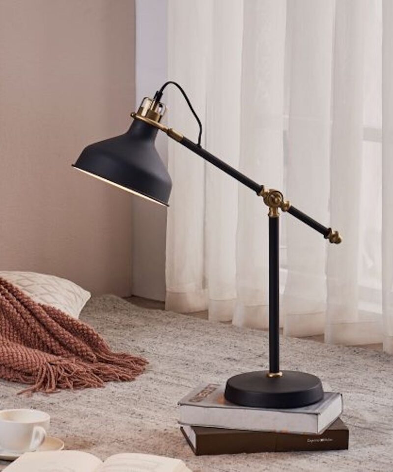 Industrial Style Spot Light Desk Lamp - Black - Image 2