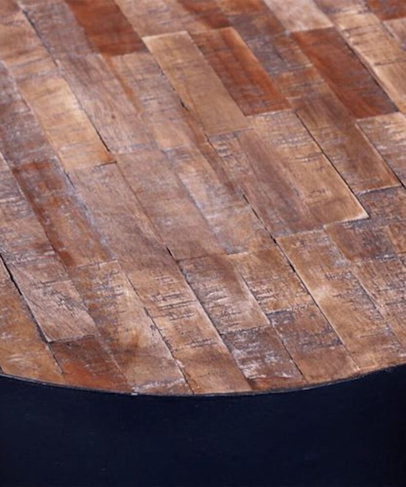 Reclaimed Teak Wooden Side Table - Image 2