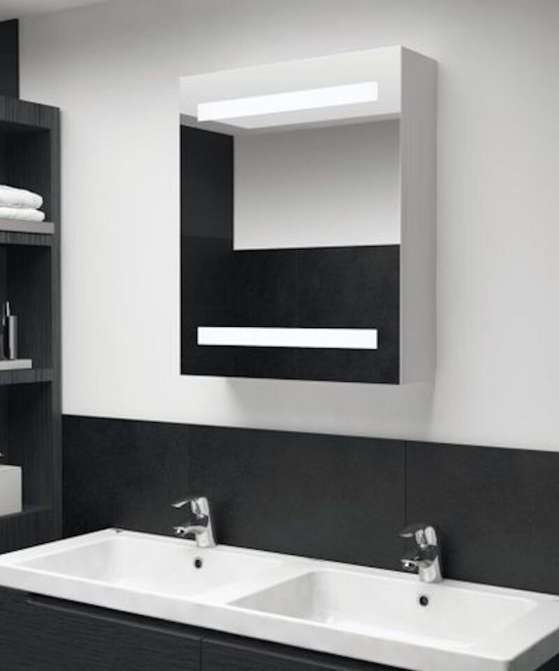 LED Bathroom Mirror Cabinet - Horizontal Lights