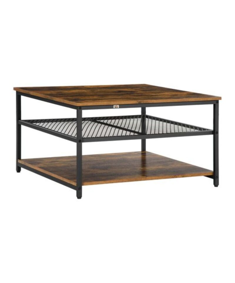 Industrial Three Tier Coffee Table - Image 3