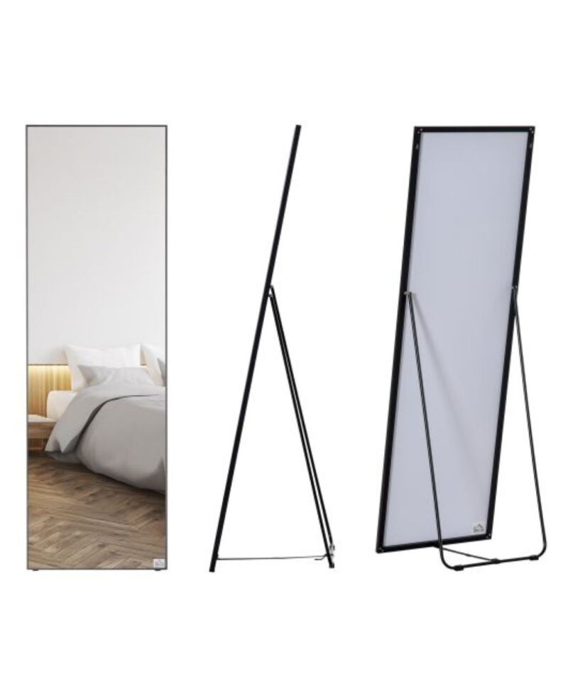 Minimal Full Length Floor Mirror - Black - Image 4