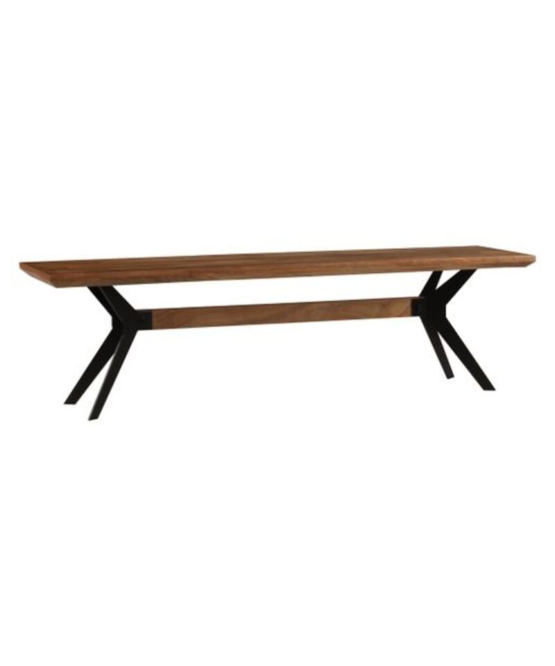 Solid Acacia Wood Dining Bench - Image 2