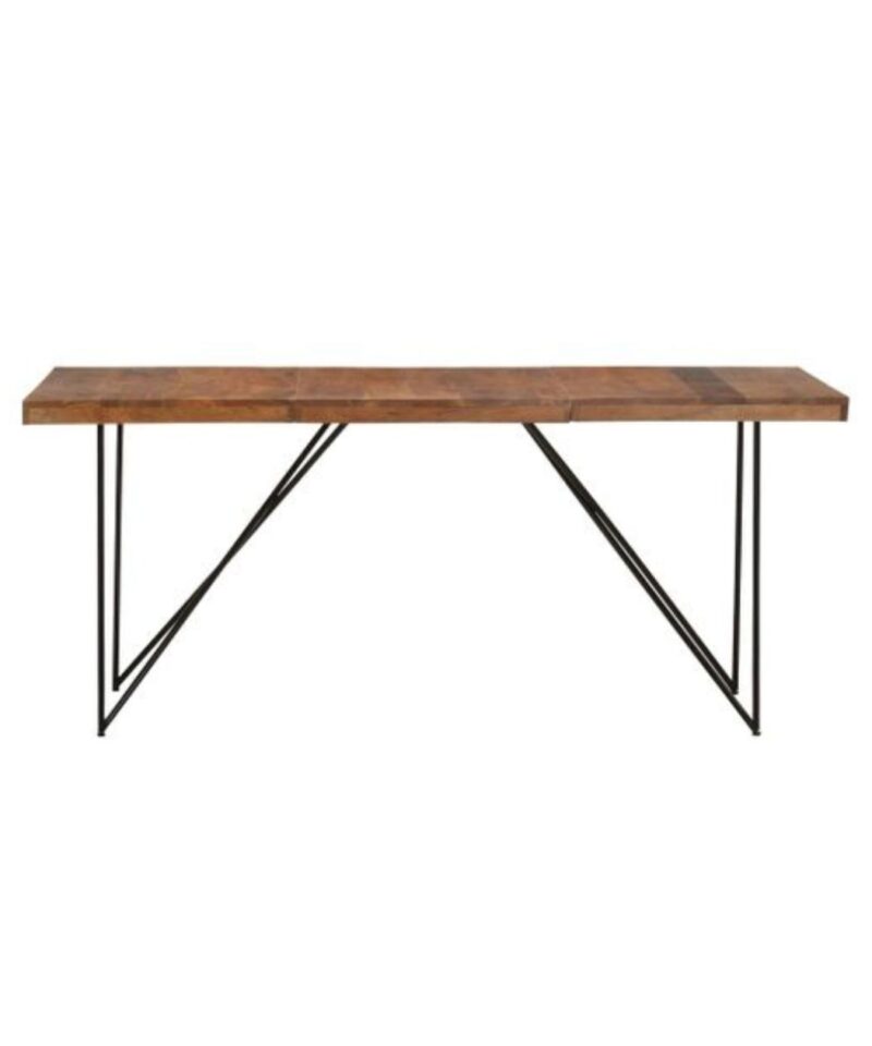 Minimal Acacia Wood Dining Table - Image 3