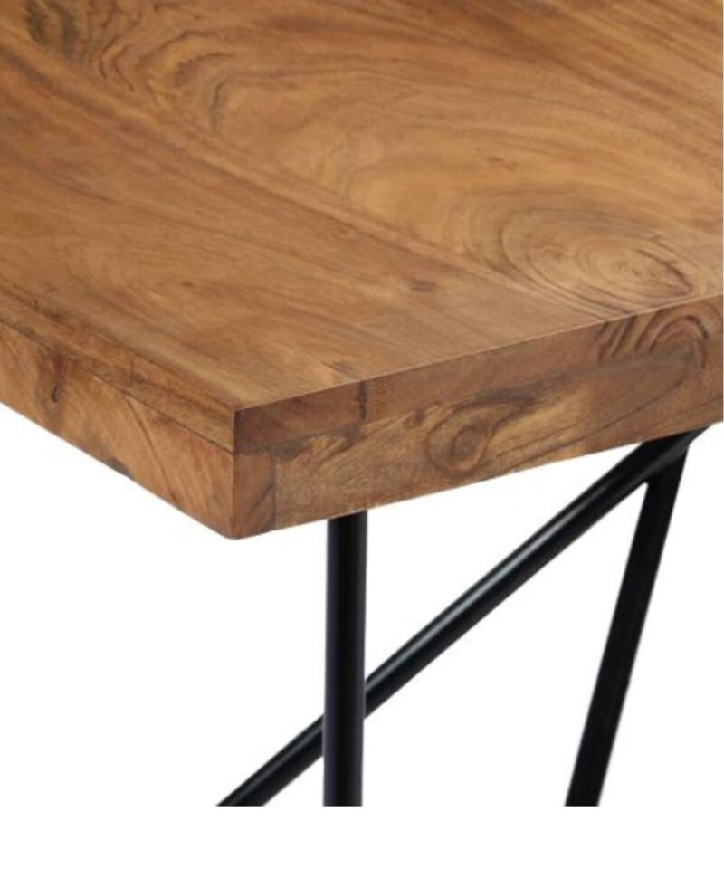 Minimal Acacia Wood Dining Table - Image 4