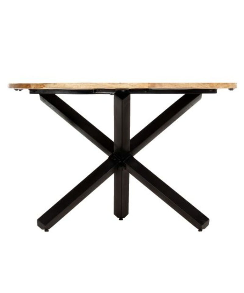 Round Solid Mango Wood Dining Table - Image 2