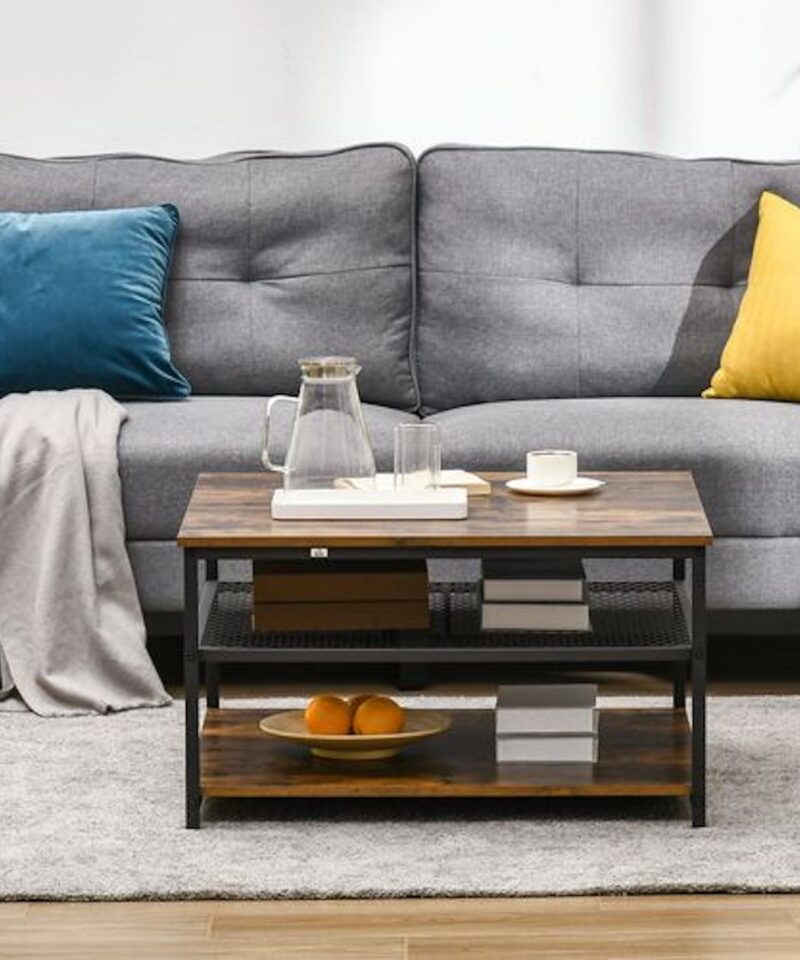 Industrial Three Tier Coffee Table - Image 2