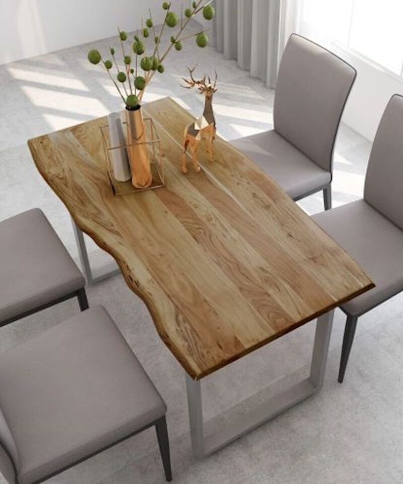 Solid Acacia Wood Dining Table