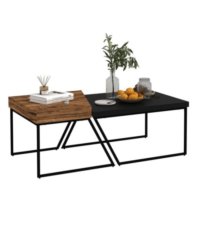 Two Tone Diagonal Coffee Table - Image 2