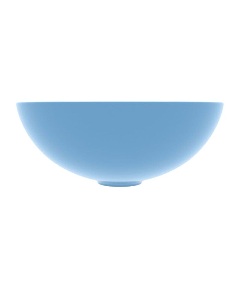 Round Ceramic Sink - Light Blue - Image 3