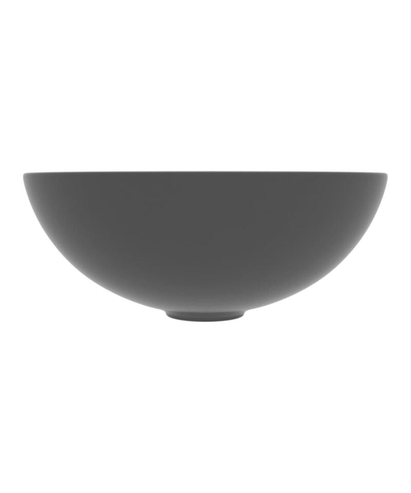 Round Ceramic Sink - Dark Grey - Image 3