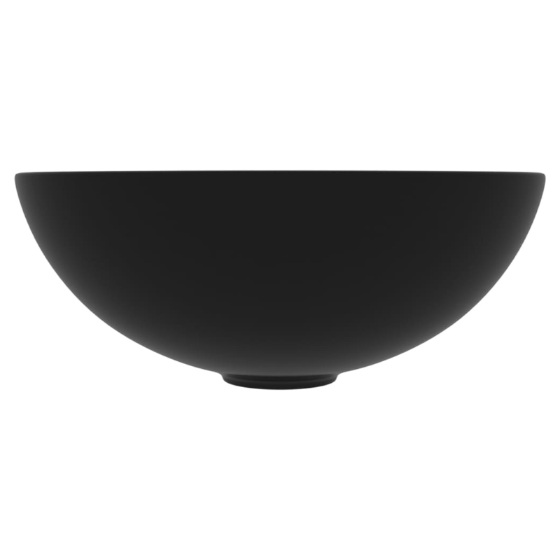 Round Ceramic Sink - Matt Black - Image 3