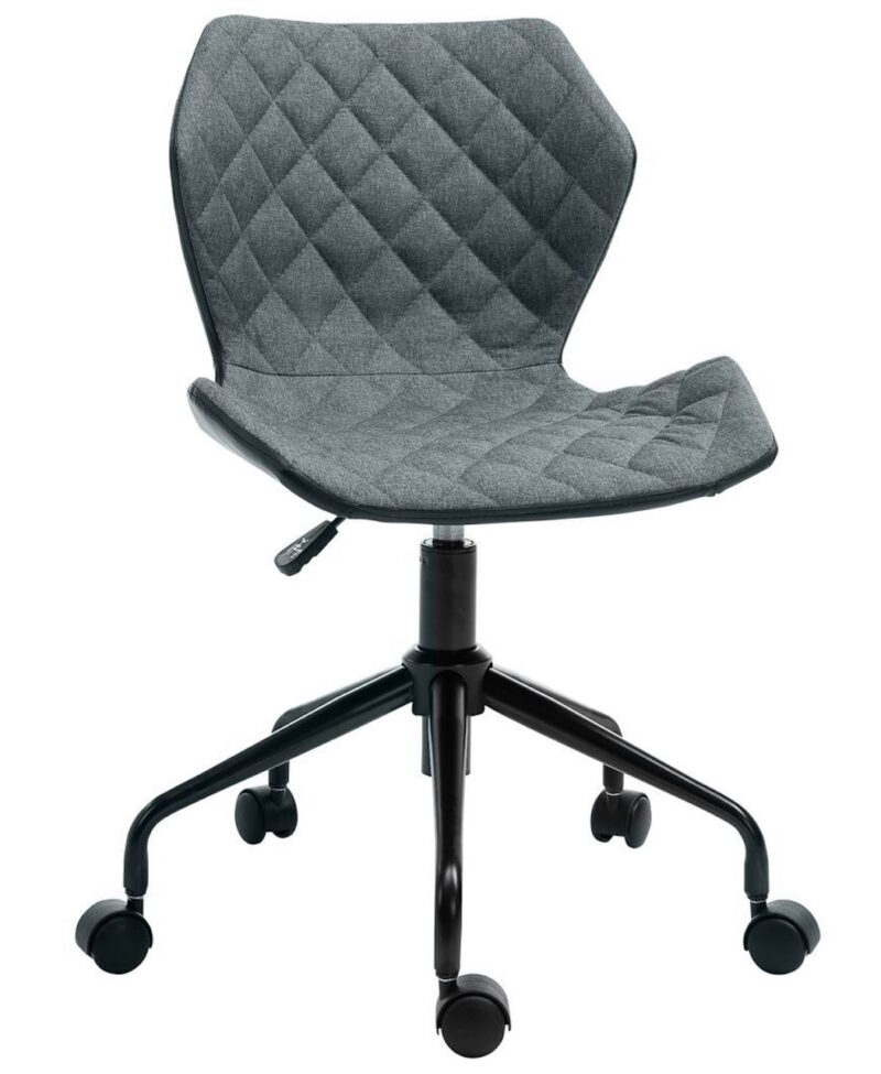 Modern Home Office Chair In Dark Grey - Image 2