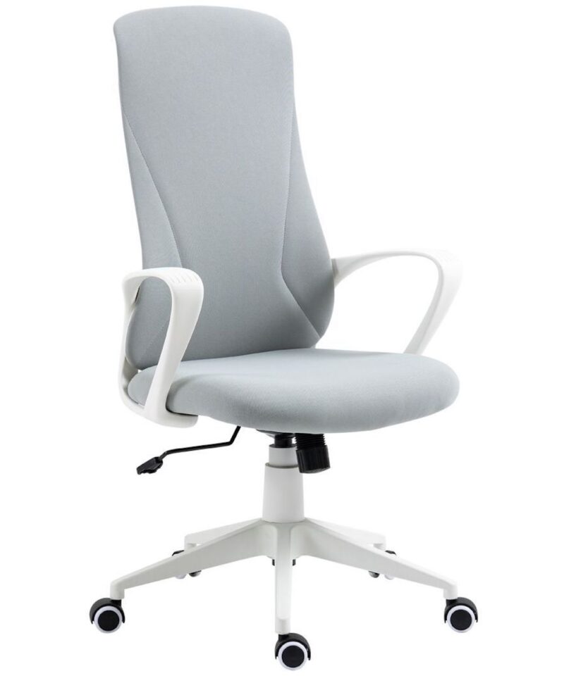 High Backed Adjustable Office Chair In Grey - Image 2