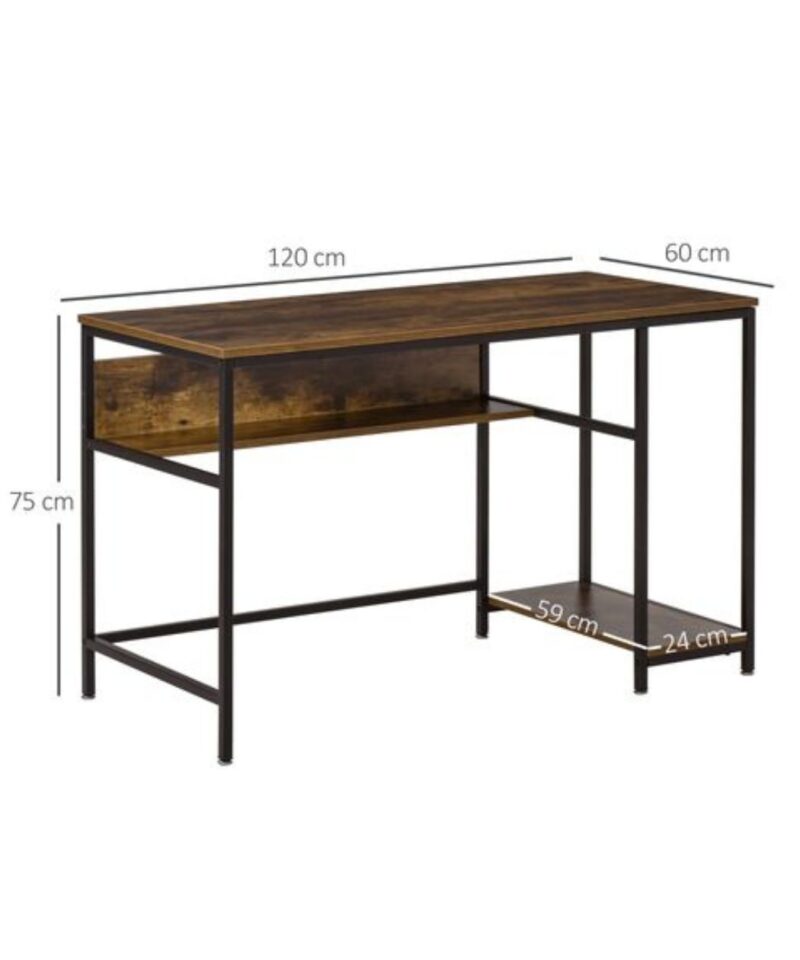 Rustic Brown Home Office Desk - Image 3