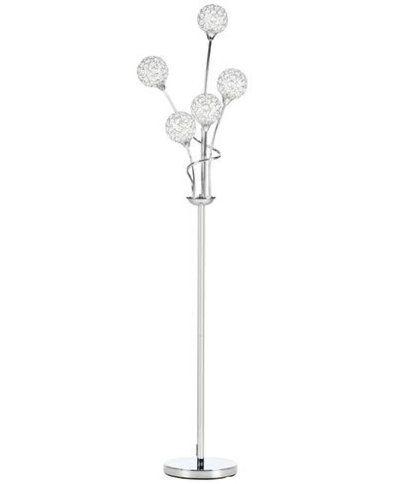 Crystallite Floor Lamp in Silver