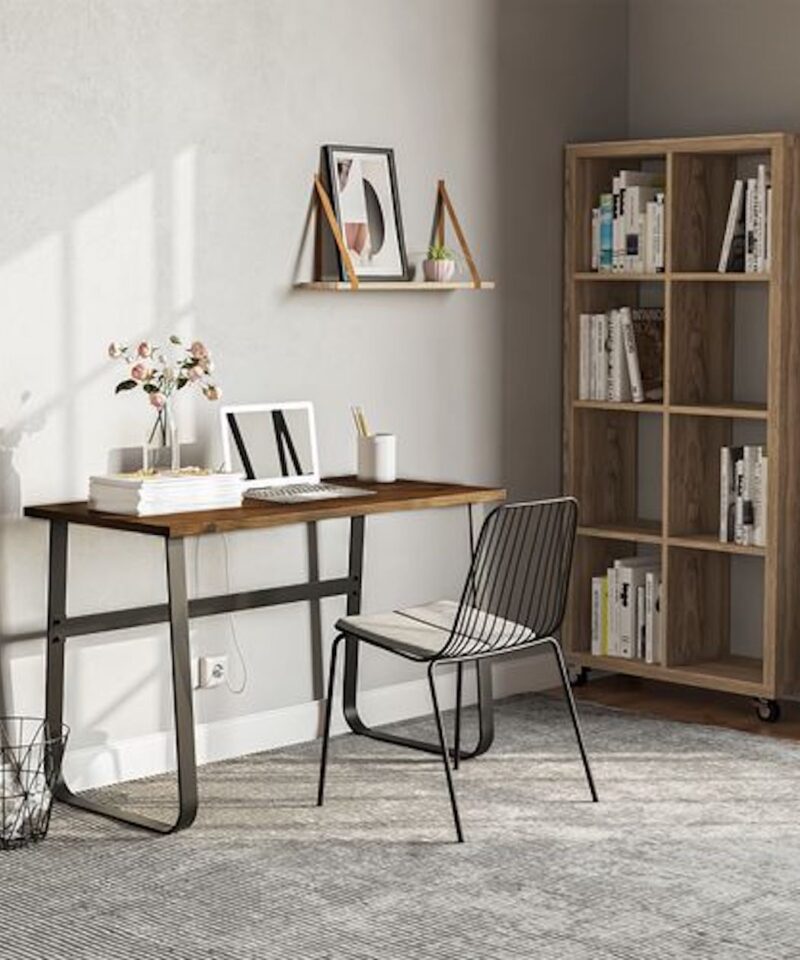 Industrial Style Writing Desk - Brown