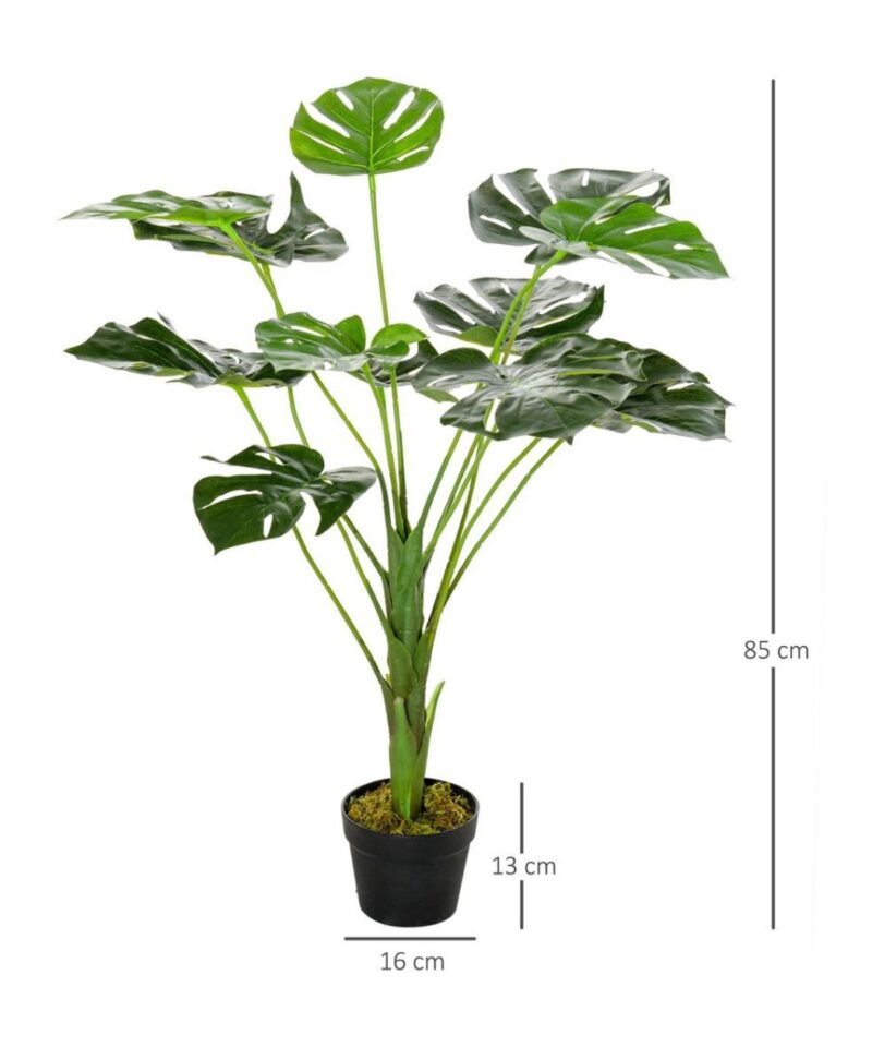 Faux Monstera Indoor Plant (85cm Tall) - Image 3