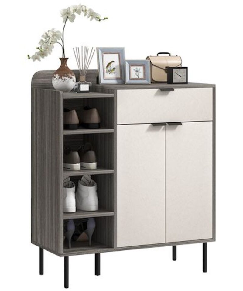 Hallway Storage Unit In White & Graphite - Image 3