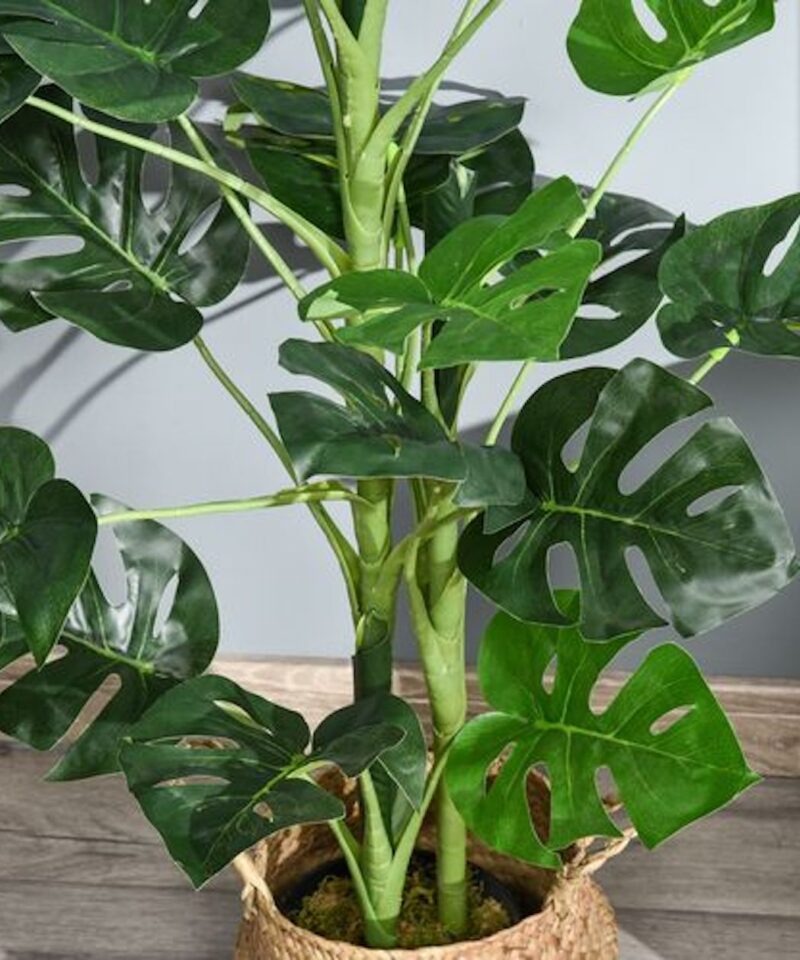 Faux Monstera Tree (100cm Tall) - Image 4